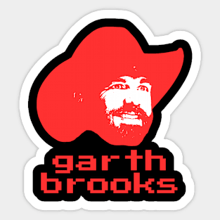 garth brooks ||| 90s retro Sticker